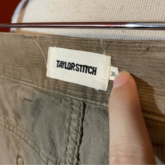 Taylor Stitch Men’s The Democratic All Day Corduroy Tan Khaki Work Pants - Picture 2 of 6